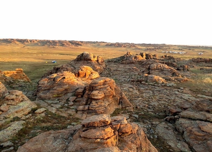 rock formations in Southern Mongolia