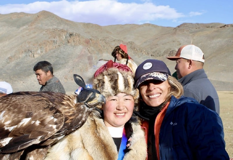 Eagle hunter girl from the Altai village - Places To Visit In Mongolia