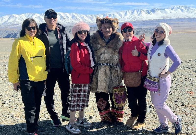 Malaysan clients at Altai Eagle Festival